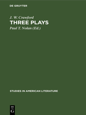 cover image of Three plays